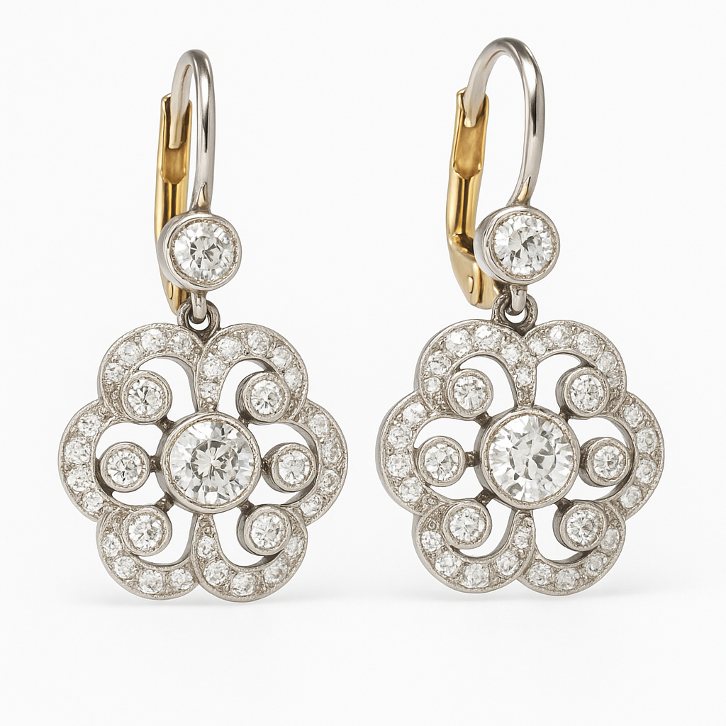 Tatum — Retro Crystal Mandala Earrings