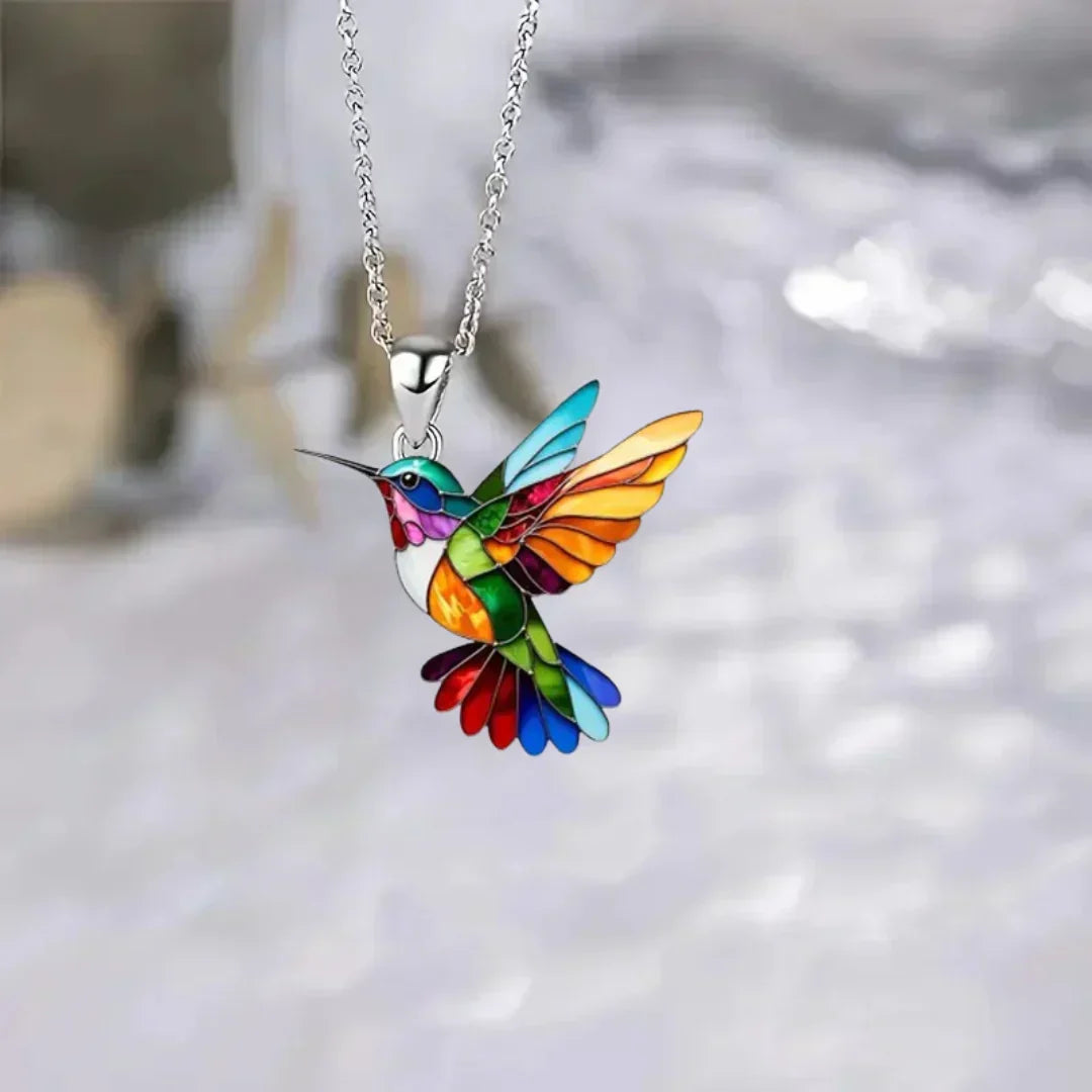 Kenzie — Beautiful Hummingbird Necklace with Bonus Earrings