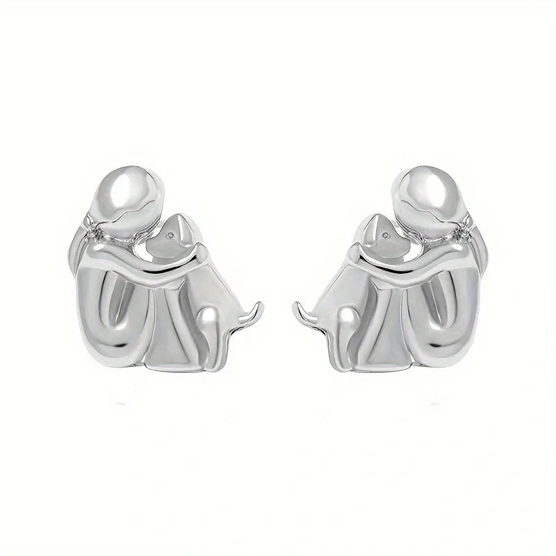 Tilda — Silver and Gold Two-Tone Hug Earrings