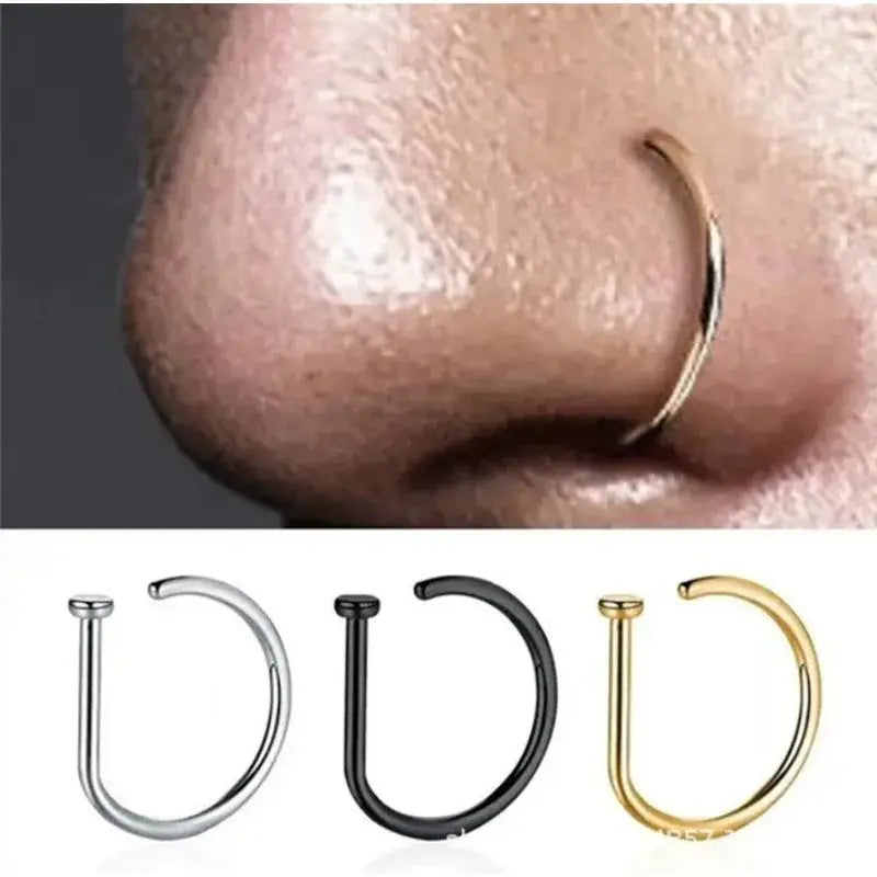 Clip-On Nose Ring, No Piercing Needed