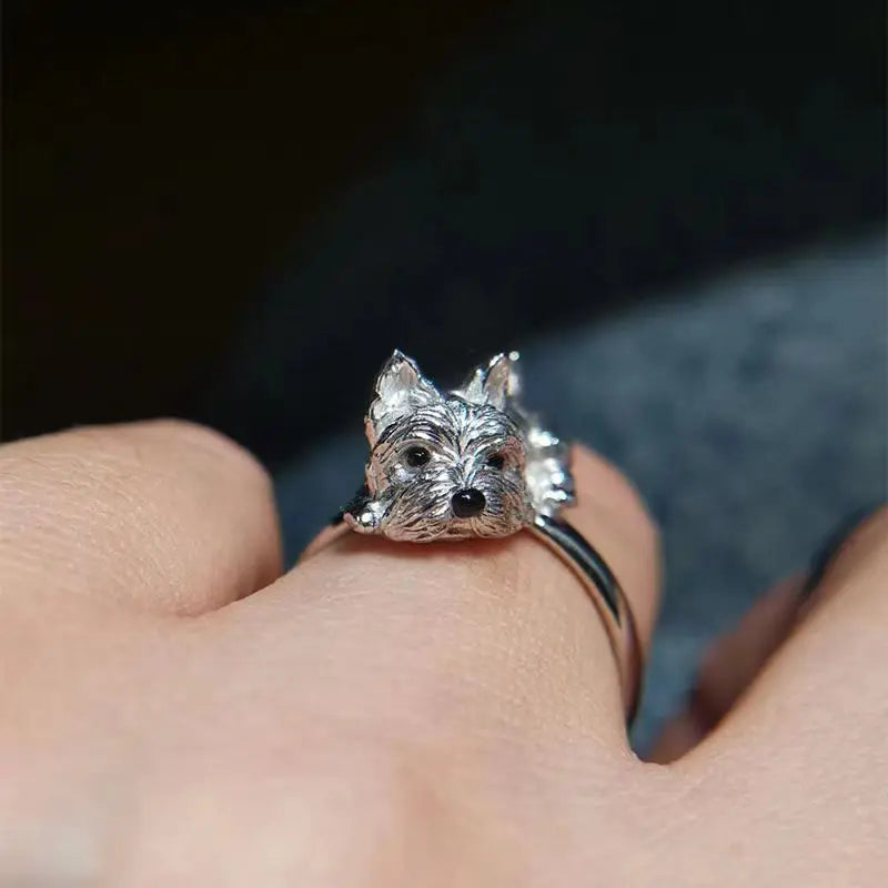 Amber — Retro-Style Adjustable Dog Ring