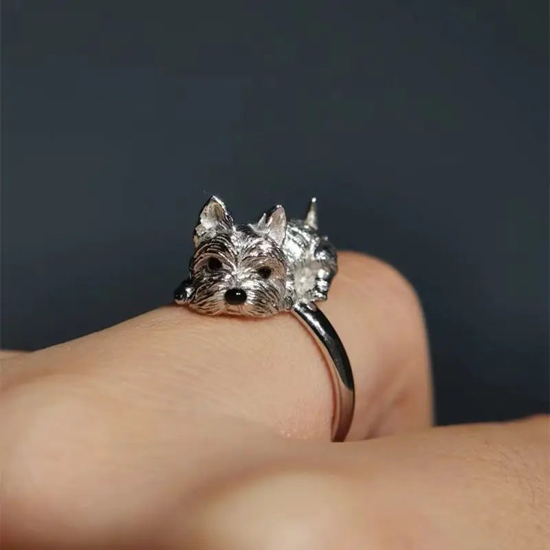Amber — Retro-Style Adjustable Dog Ring
