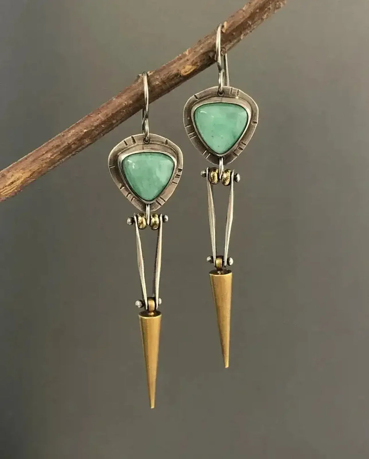 Cerise — Vintage Nature Stone Earrings