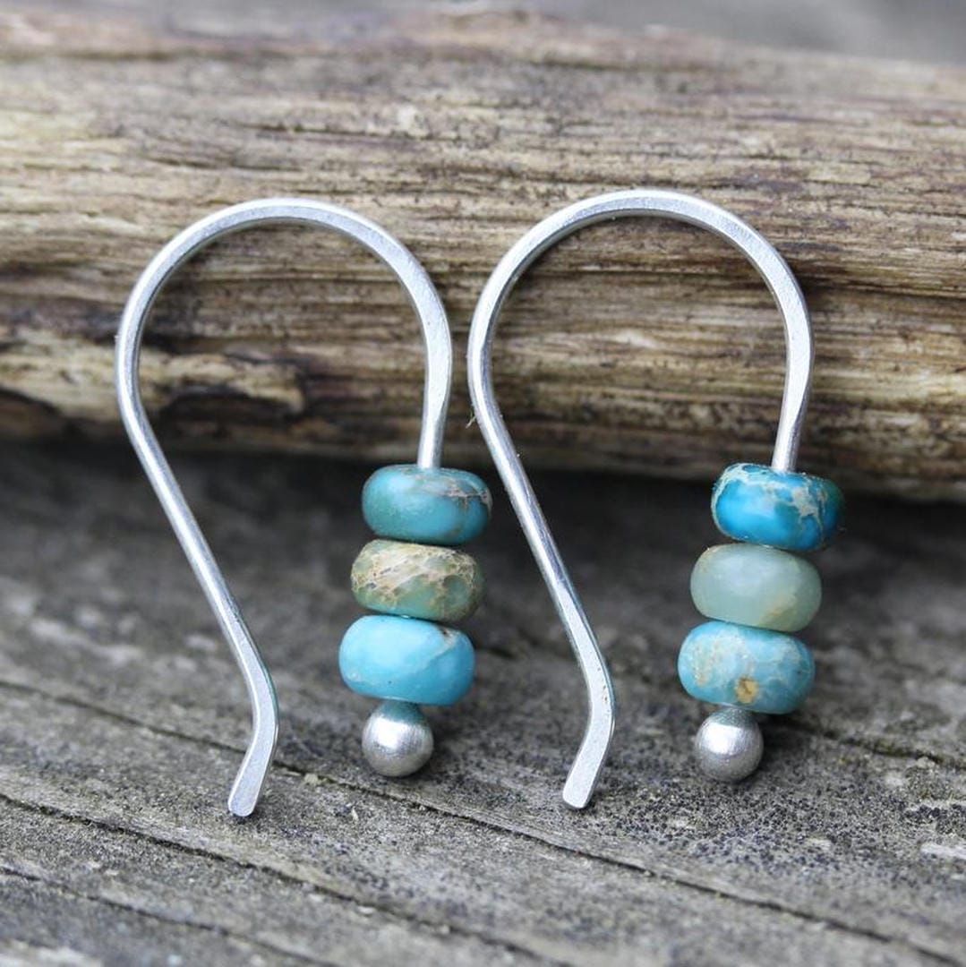 Diana — Retro Turquoise Earrings