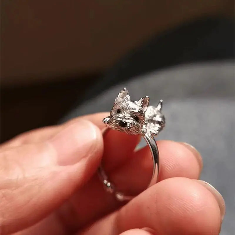 Amber — Retro-Style Adjustable Dog Ring