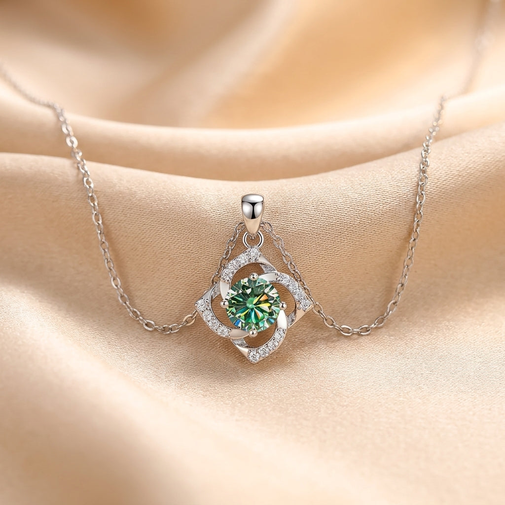 Venla — Colorful Crystal Windmill Pendant Necklace