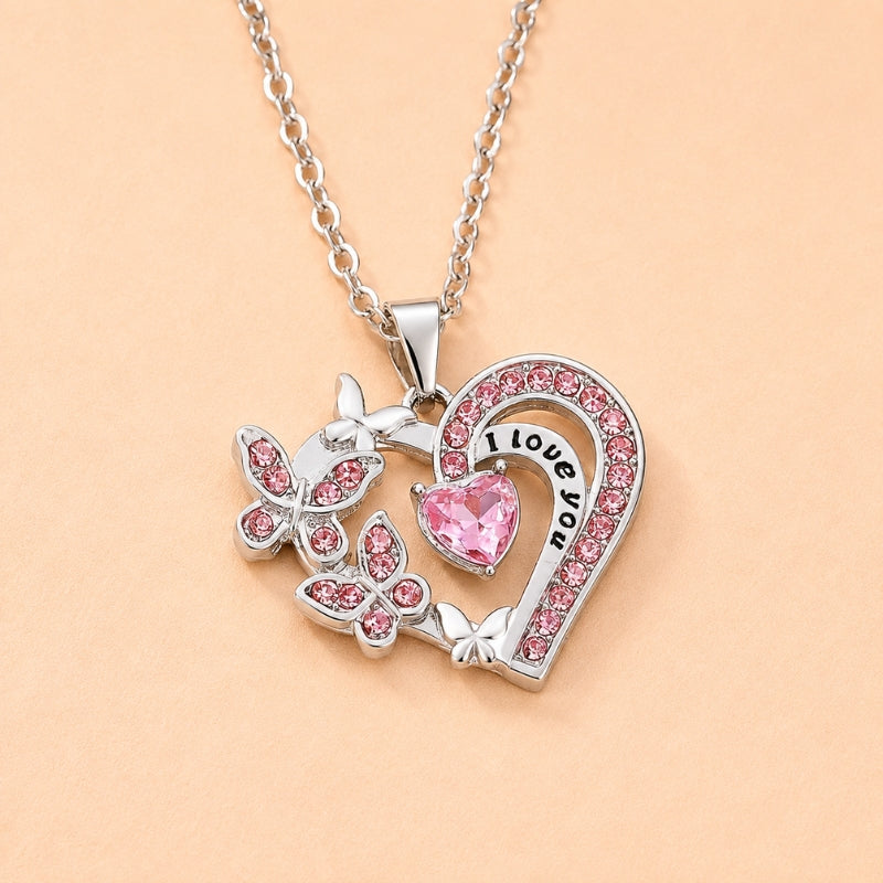 Dalia — Graceful Heart Charm Necklace