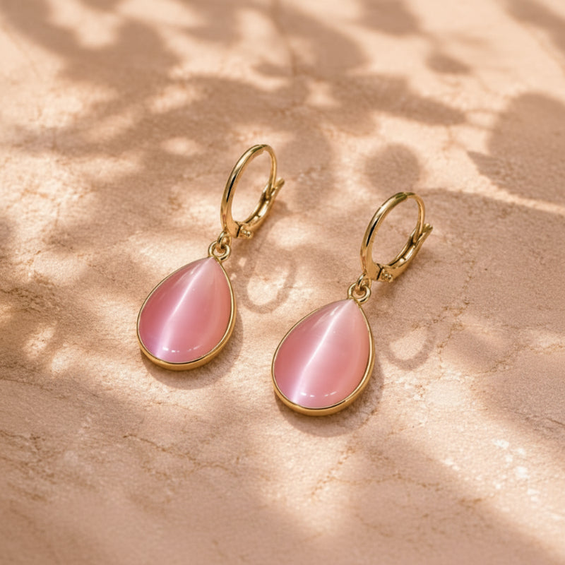 Thea — Exquisite Teardrop Stone Earrings