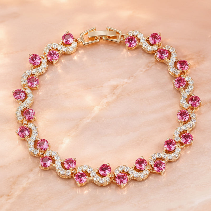 Berit — Graceful Wave Stone Bracelet