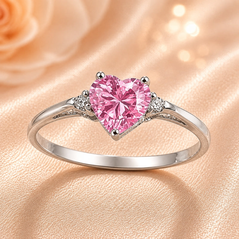 Winnie — Solitaire Heart Zirconia Ring