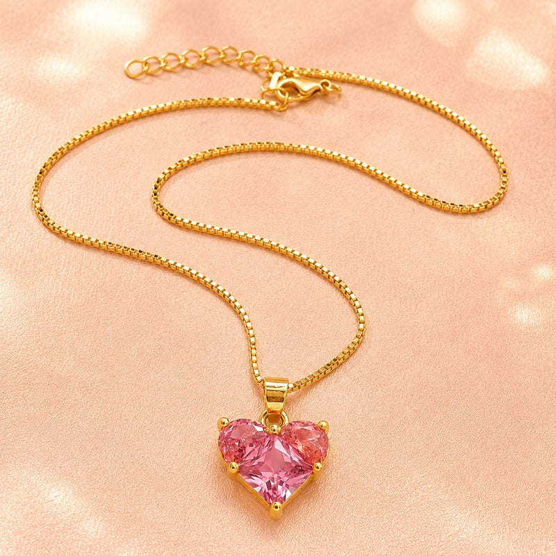 Lark — Radiant Heart Glass Necklace
