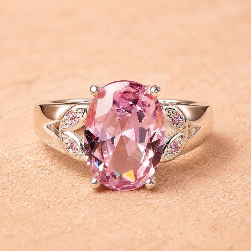 Sabrina — Graceful Pink Gemstone Ring
