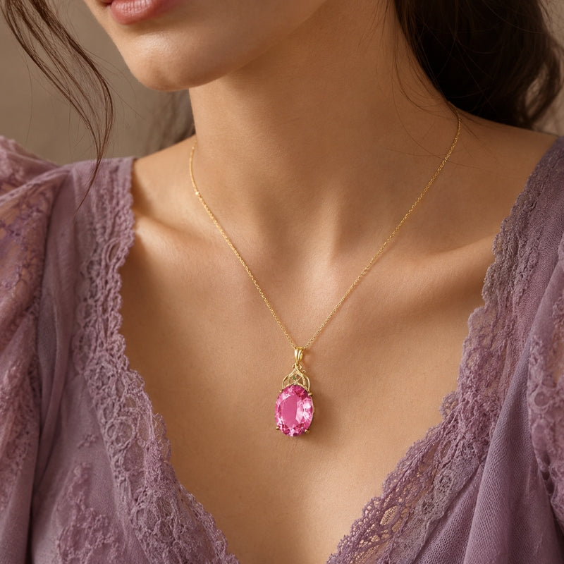 Heather — Exquisite Crystal Charm Necklace