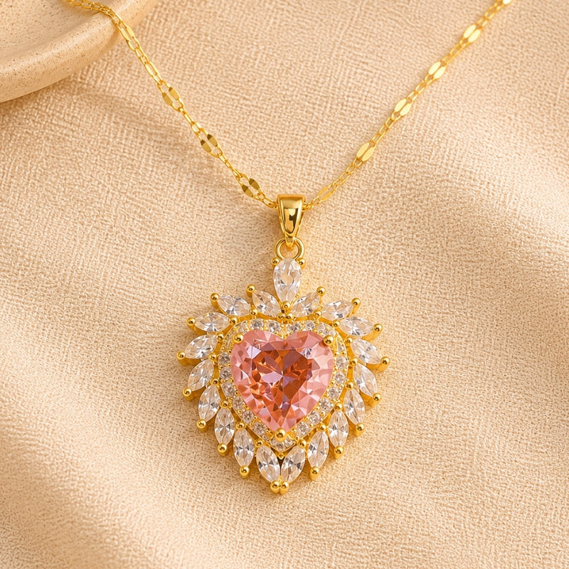 Rosemary — Graceful Heart Statement Necklace