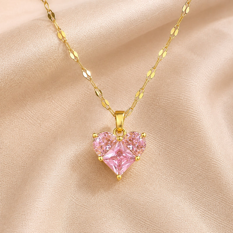 Azalea — Radiant Heart Zirconia Necklace