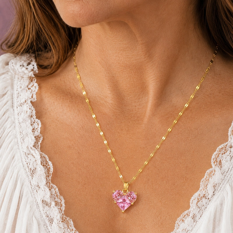 Azalea — Radiant Heart Zirconia Necklace