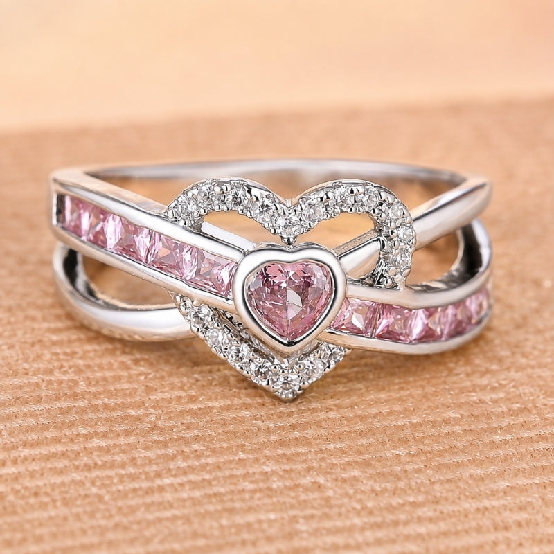 Eliza — Shimmering Heart Zircon Ring