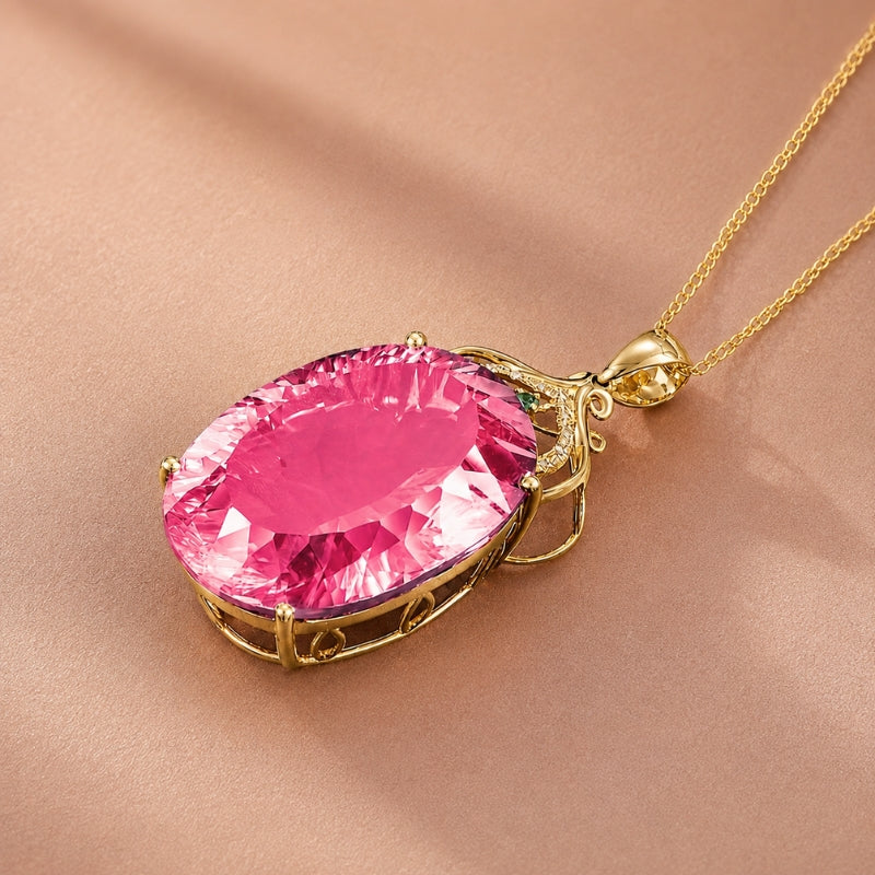 Heather — Exquisite Crystal Charm Necklace