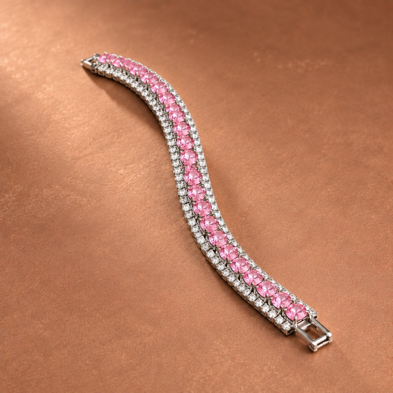 Fernanda — Round Rhinestone Pave Bracelet