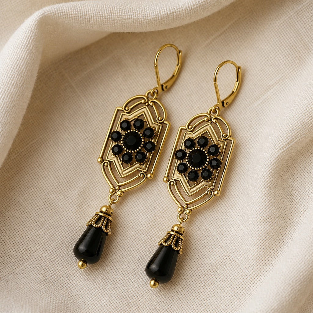 Bettina — Victorian Azure Drop Earrings