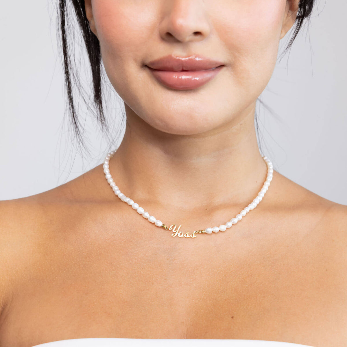 Agata — Freshwater Pearl Name Necklace