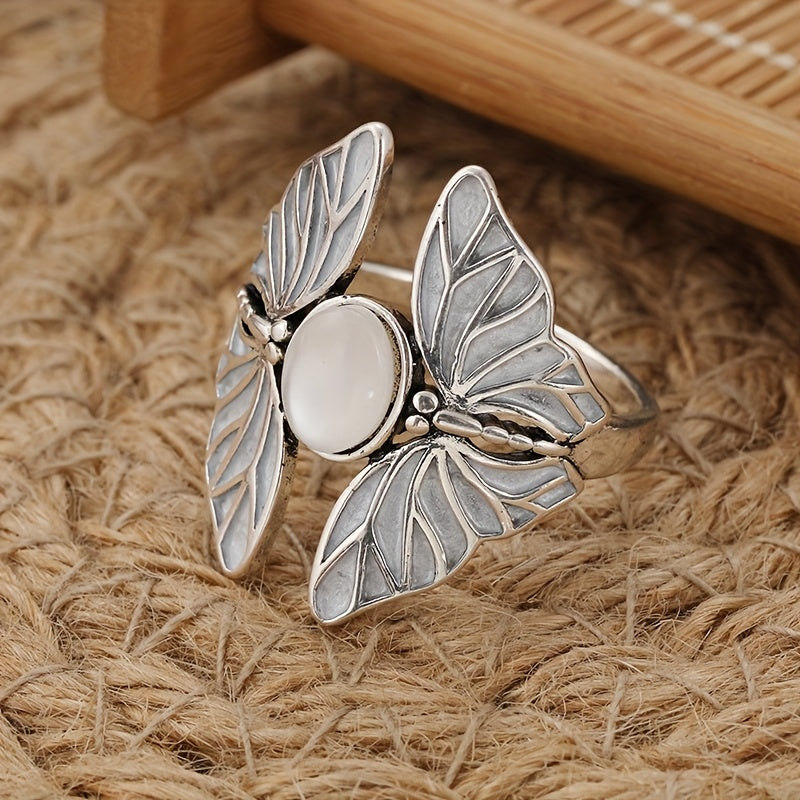 Fawn — Timeless Moonstone Butterfly Ring