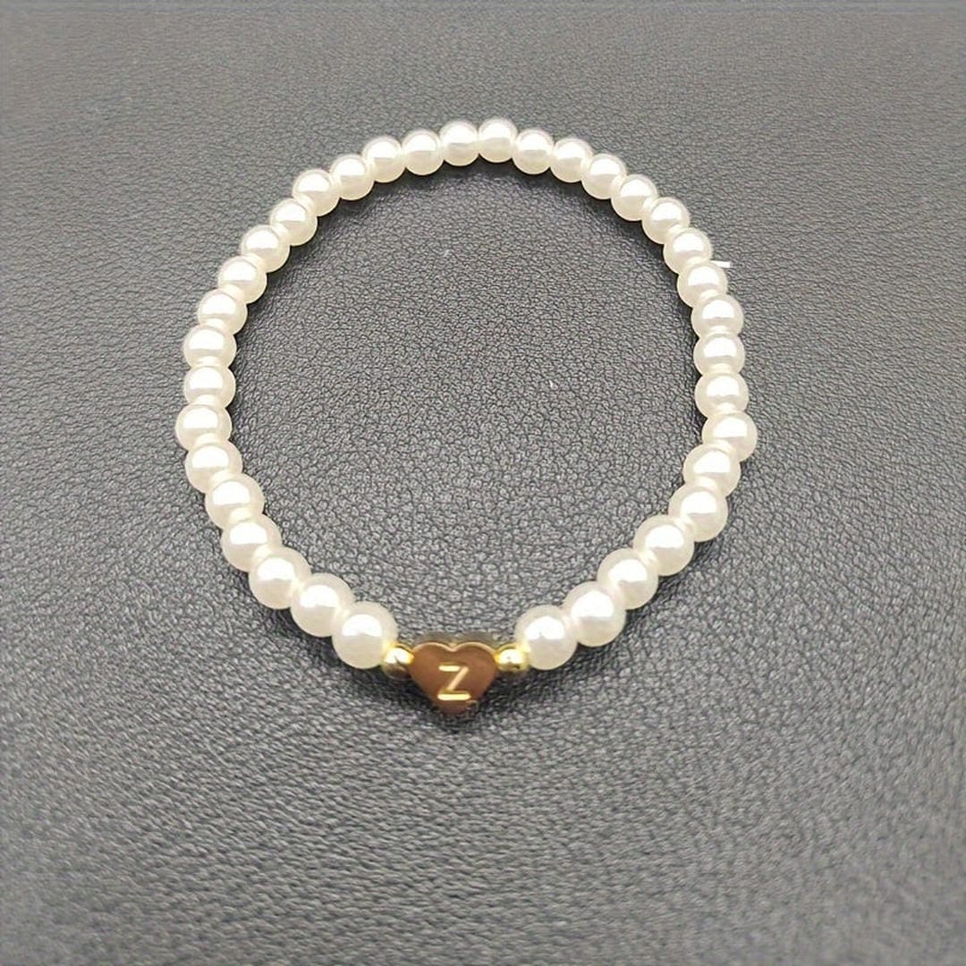 Yvaine — A-Z Pearl Beaded Bracelet