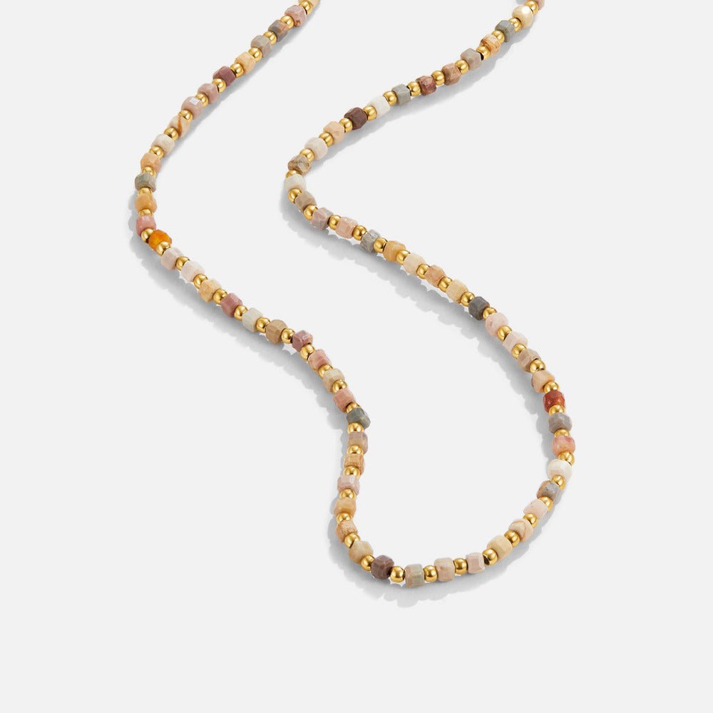 Priscilla — Alashan Stone Bead Necklace