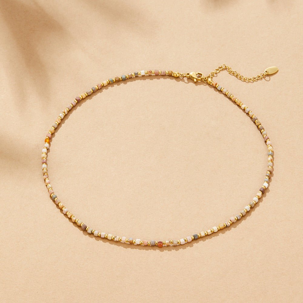 Priscilla — Alashan Stone Bead Necklace