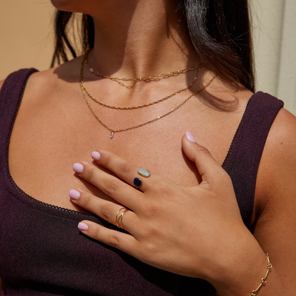 Bruna — Aquamarine Wrap Ring