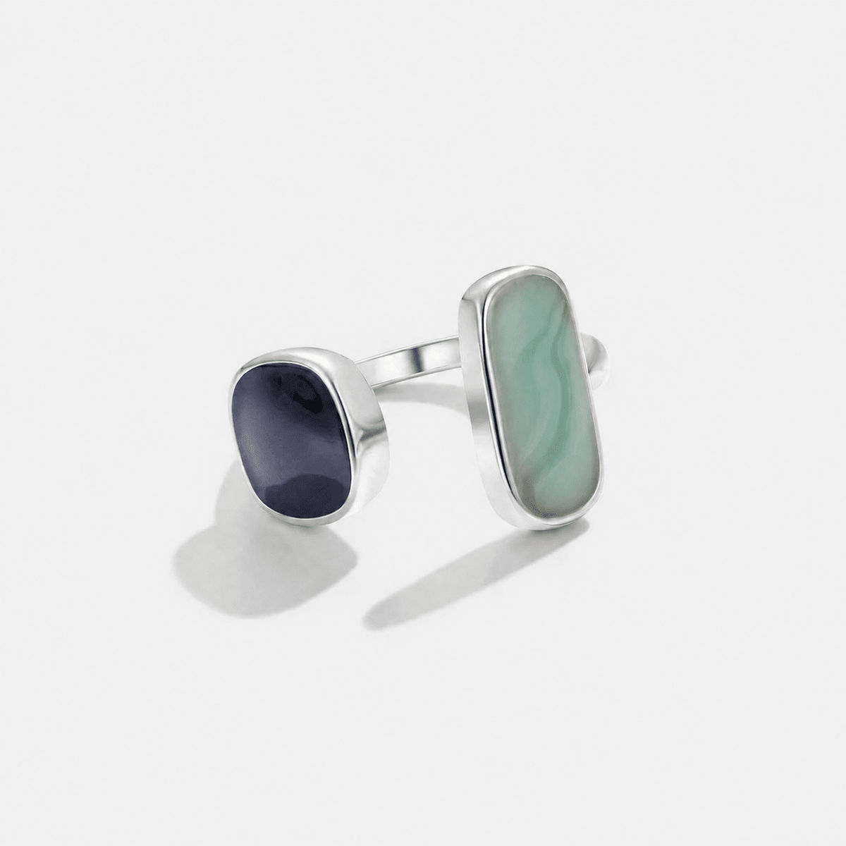 Zelda — Silver Aquamarine Wrap Ring