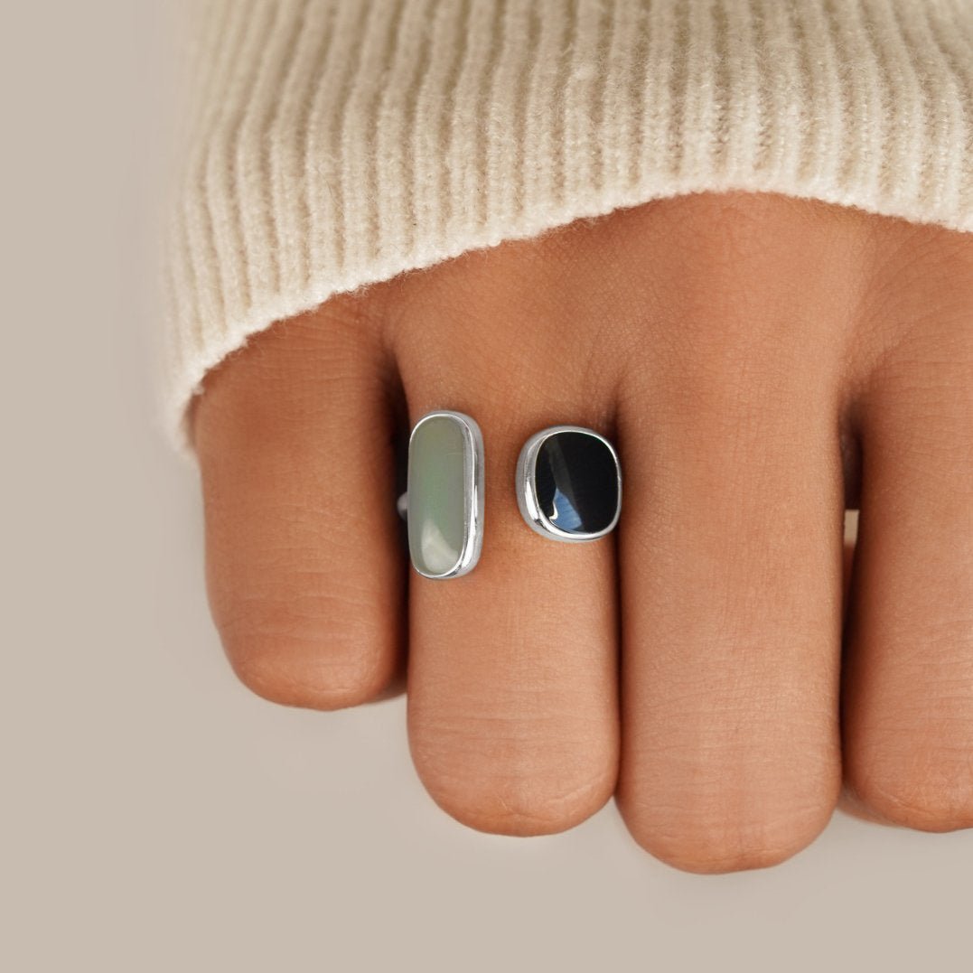 Zelda — Silver Aquamarine Wrap Ring