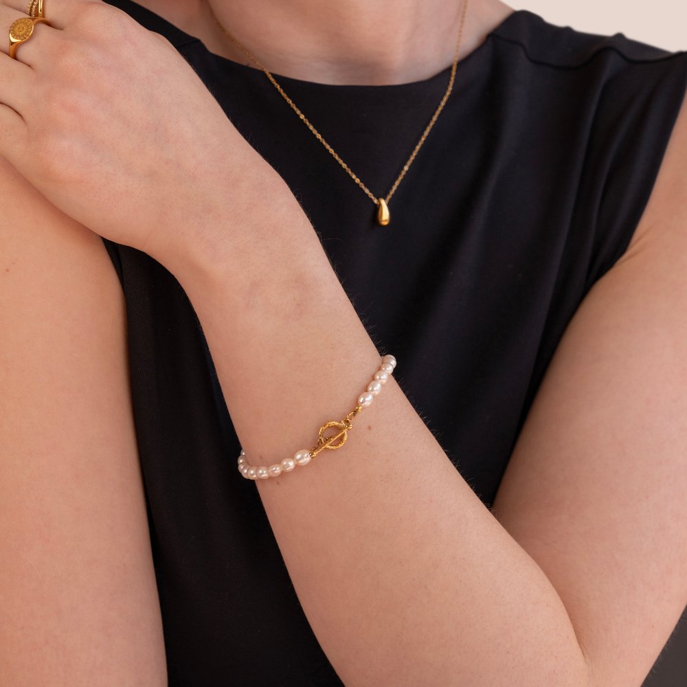 Carlotta — Pearl Link Bracelet
