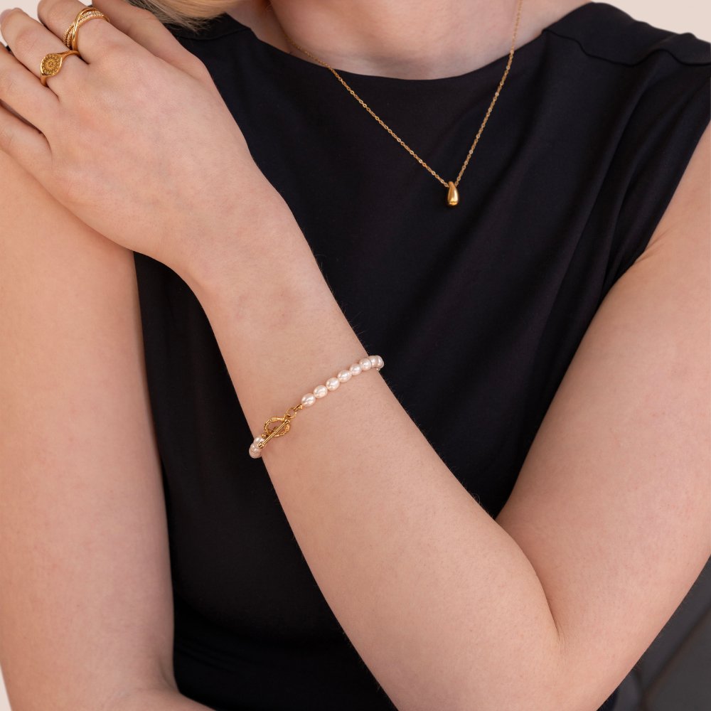 Carlotta — Pearl Link Bracelet