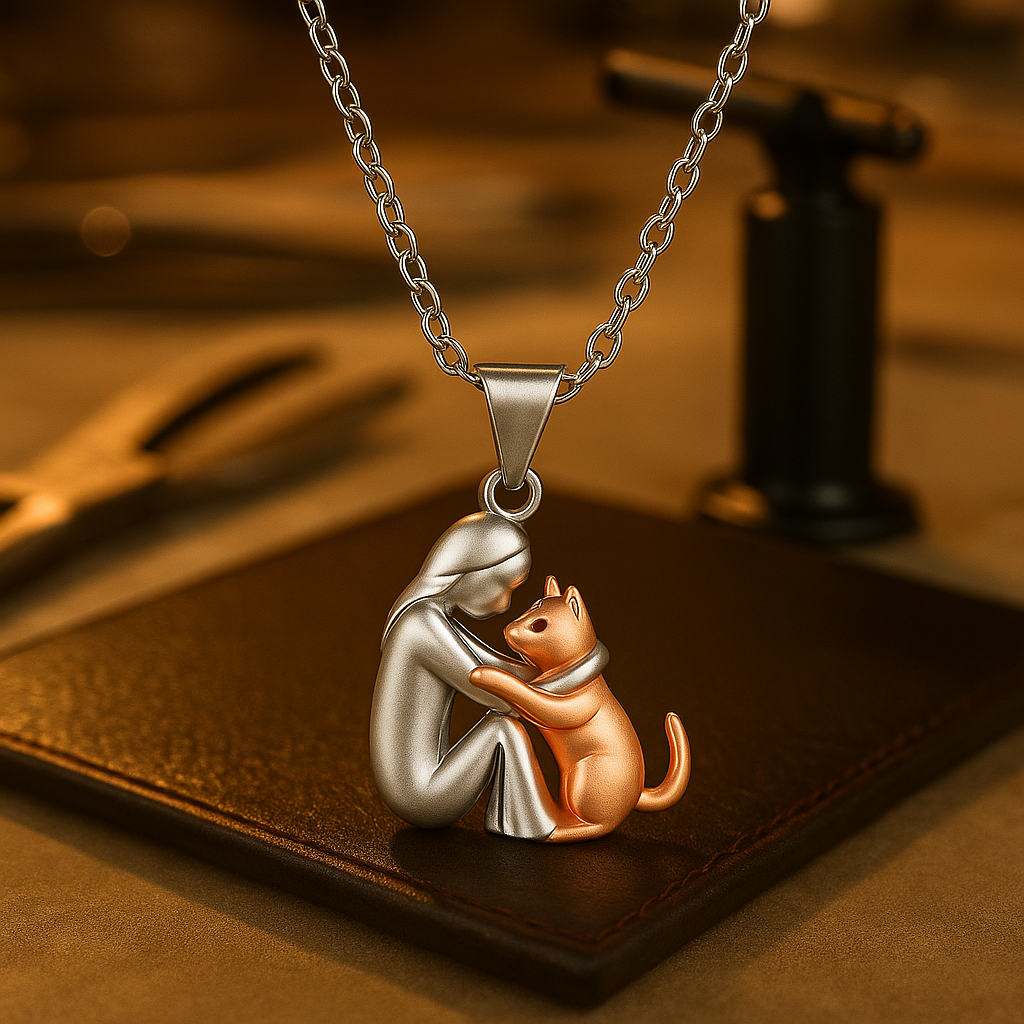 Jemima — Cat Hug Pendant Necklace