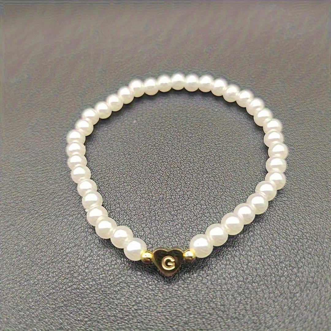 Yvaine — A-Z Pearl Beaded Bracelet