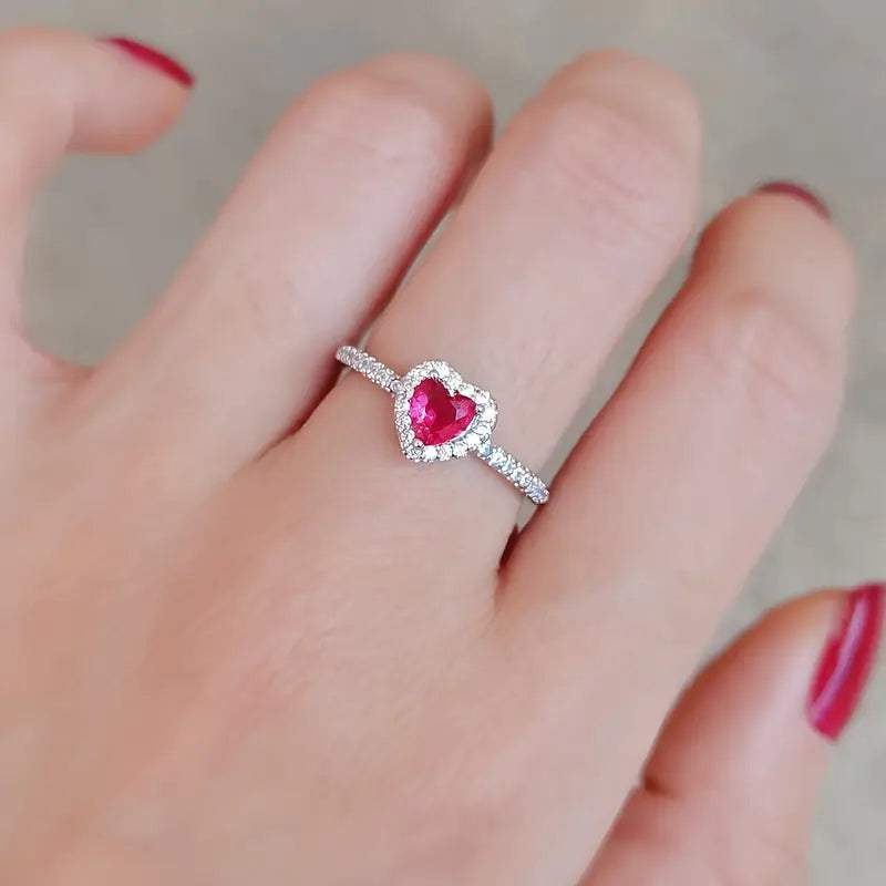 Iida — Heart Zirconia Ring