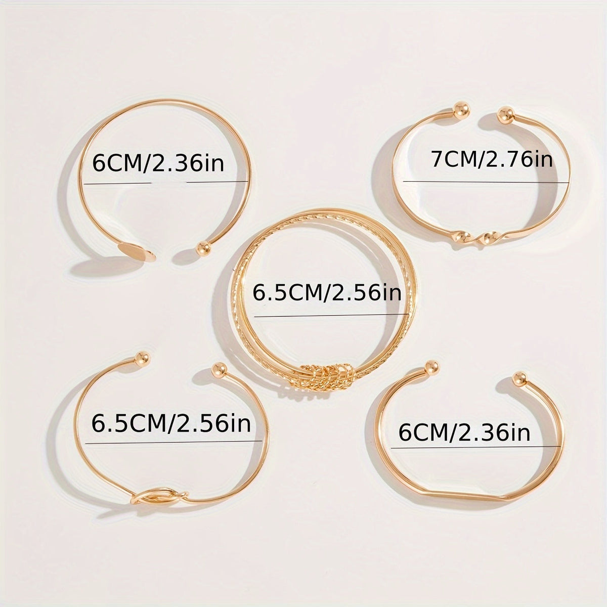 Verity — Smooth Geometric Bangle Set