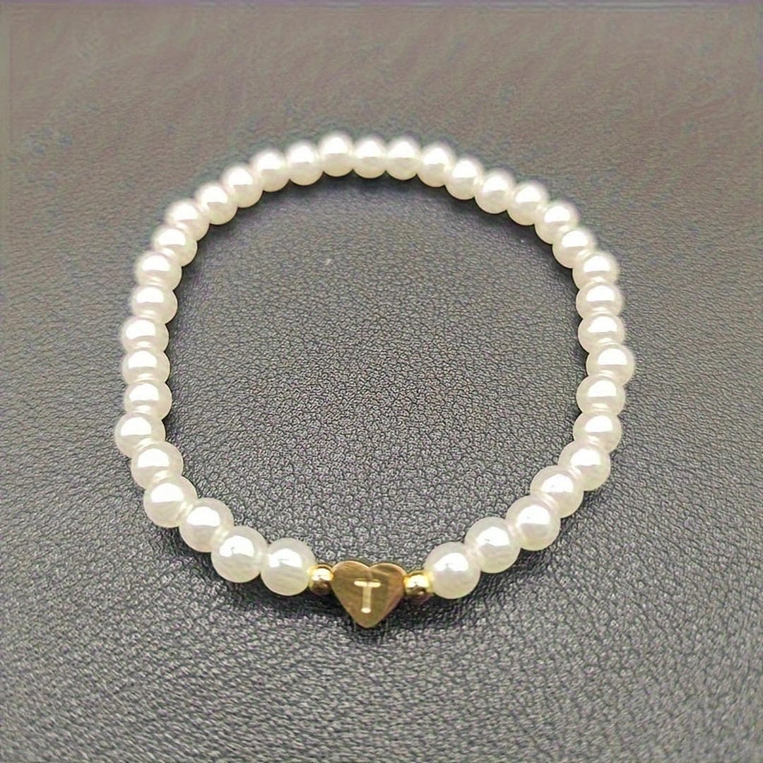 Yvaine — A-Z Pearl Beaded Bracelet