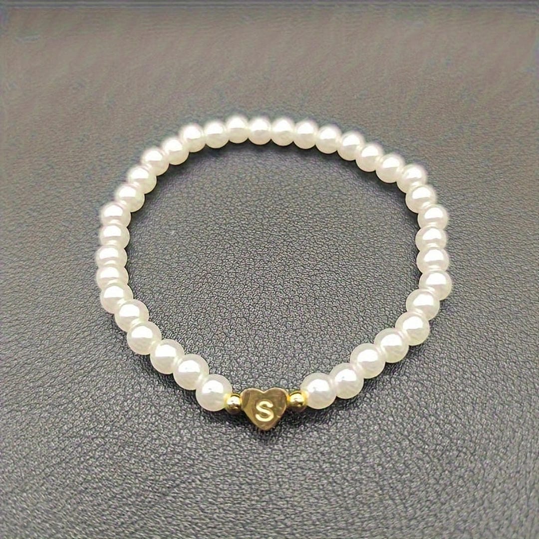 Yvaine — A-Z Pearl Beaded Bracelet