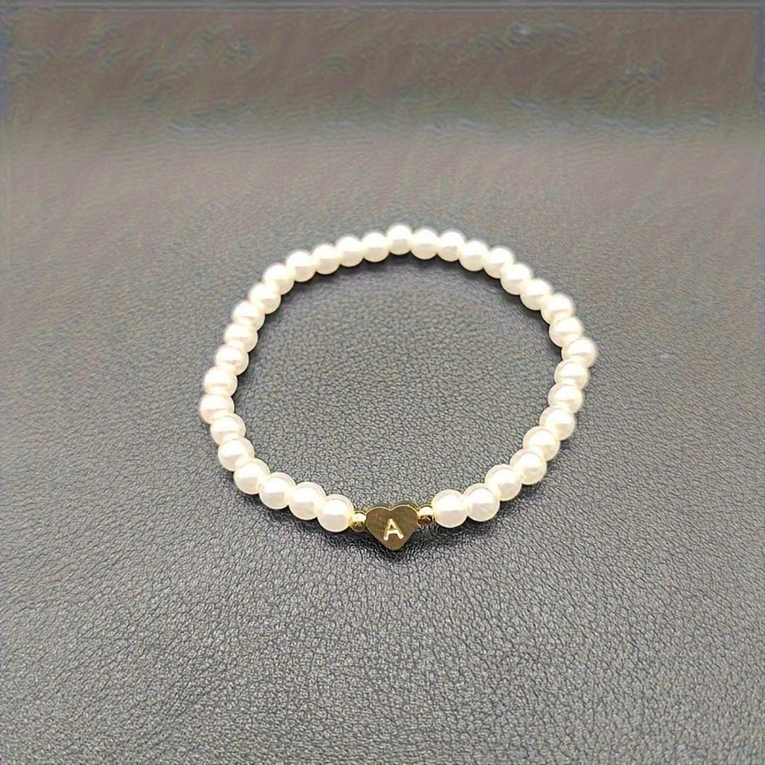Yvaine — A-Z Pearl Beaded Bracelet