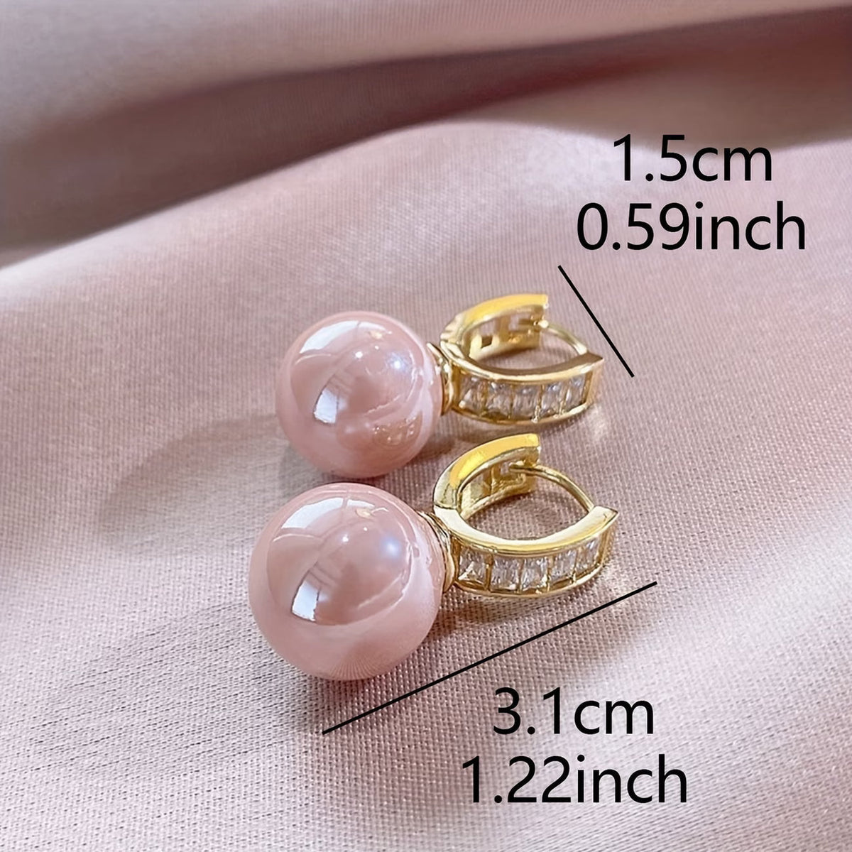 Alma — Rose Pearl Earrings