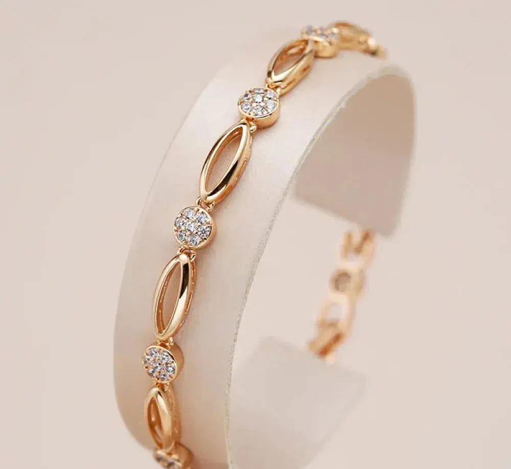 Danielle — Gold-Tone Cubic Zirconia Bracelet