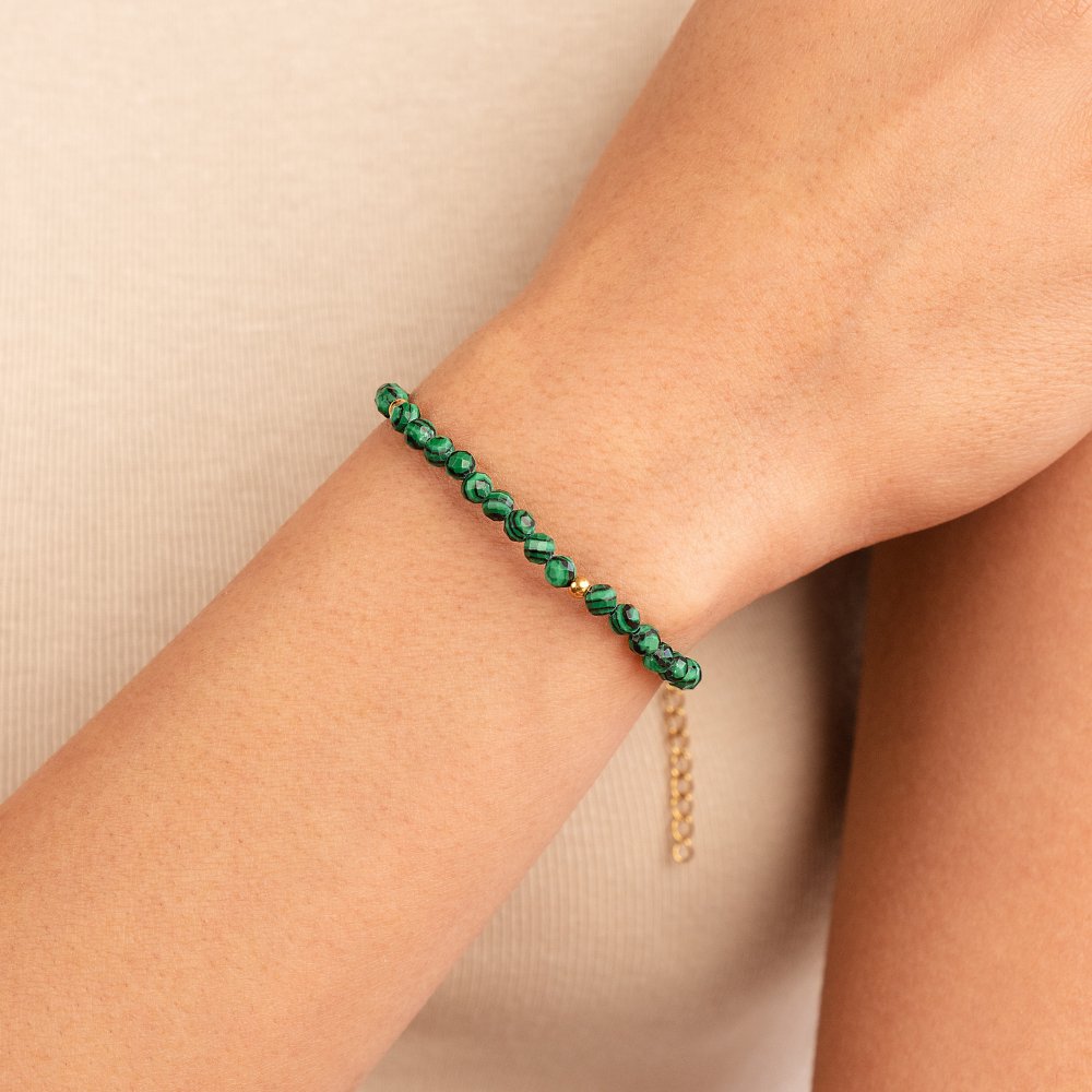 Ofelia — Emerald Green Beaded Bracelet