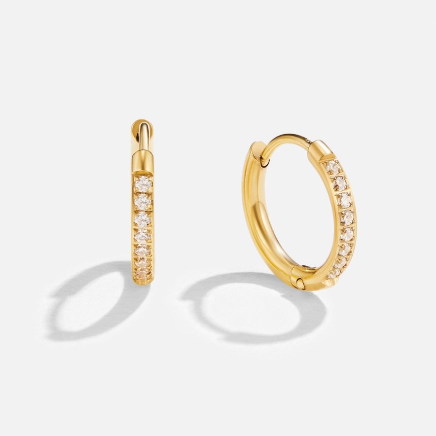 Vittoria — Eternity Crystal Hoop Earrings