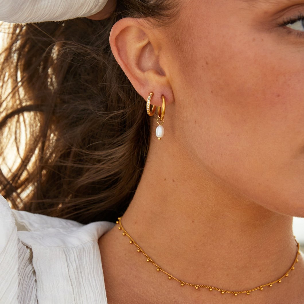 Vittoria — Eternity Crystal Hoop Earrings