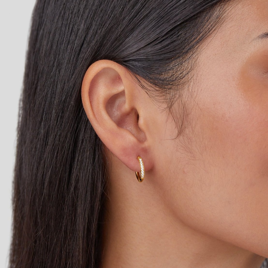 Vittoria — Eternity Crystal Hoop Earrings