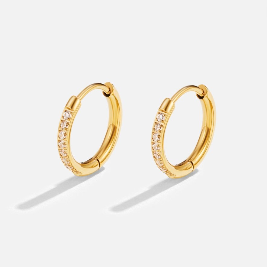 Vittoria — Eternity Crystal Hoop Earrings