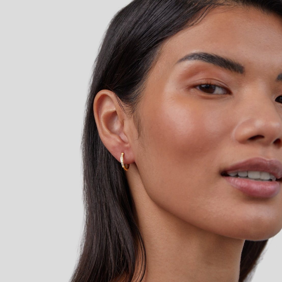 Vittoria — Eternity Crystal Hoop Earrings