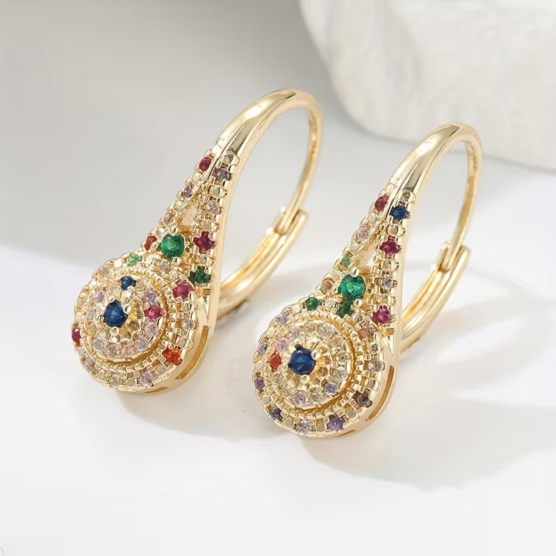 Rhea — Multicolor Sparkle Elegance Earrings